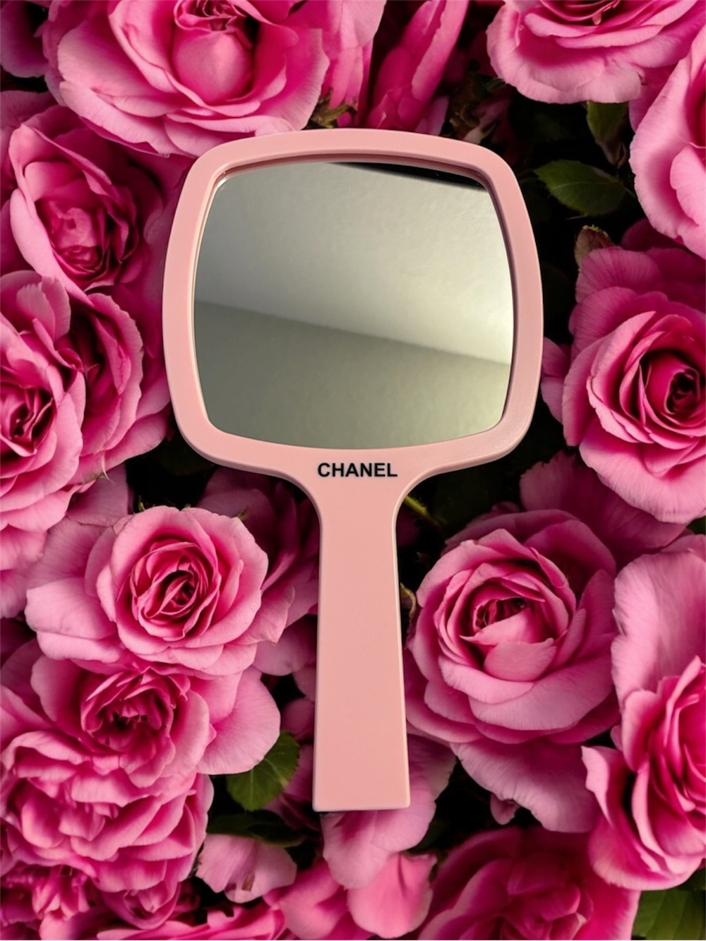 CHANEL Valentine Pink Hand VIP Mirror